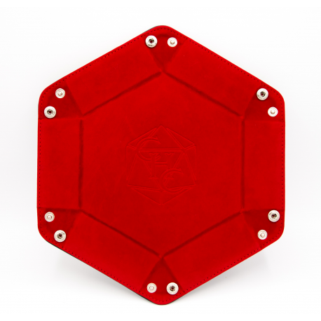 Hexagon Dice Tray - Red