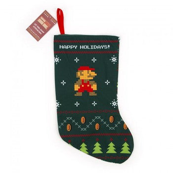 Super Mario Holiday Stocking - Retro Style