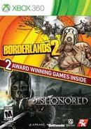 Borderlands 2 & Dishonored Bundle - Complete - Xbox 360