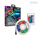 “ActionBright” LED Game Room Strip Lights (16 ft.) - Armor 3  Fair Game Video Games