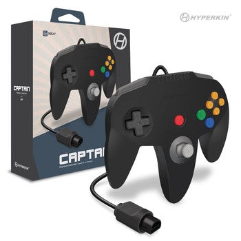 Captain Premium Controller For N64® (Black) - Hyperkin