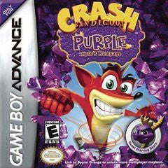 Crash Bandicoot Purple - In-Box - GameBoy Advance  Fair Game Video Games