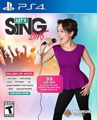 Let's Sing 2016 Microphone Bundle - Loose - Playstation 4  Fair Game Video Games