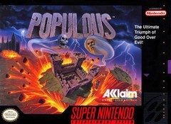 Populous - In-Box - Super Nintendo  Fair Game Video Games