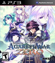 Record of Agarest War Zero - Loose - Playstation 3  Fair Game Video Games