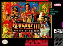 Romance of the Three Kingdoms III Dragon of Destiny - Complete - Super Nintendo  Fair Game Video Games