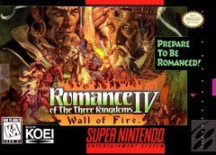 Romance of the Three Kingdoms IV Wall of Fire - Complete - Super Nintendo  Fair Game Video Games