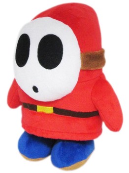 Super Mario All Star Collection Shy Guy Plush, 6.5"  Fair Game Video Games